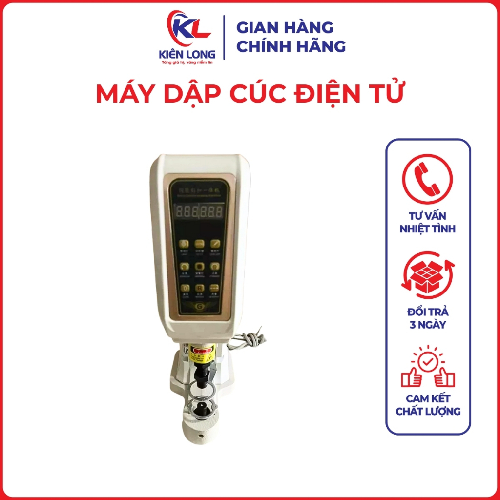 Máy Dập Cúc Điện Tử SIPUBA 818T – Cảm Biến Chống Giật Tay, Kèm Đầu Máy + Chân + Mặt Bàn