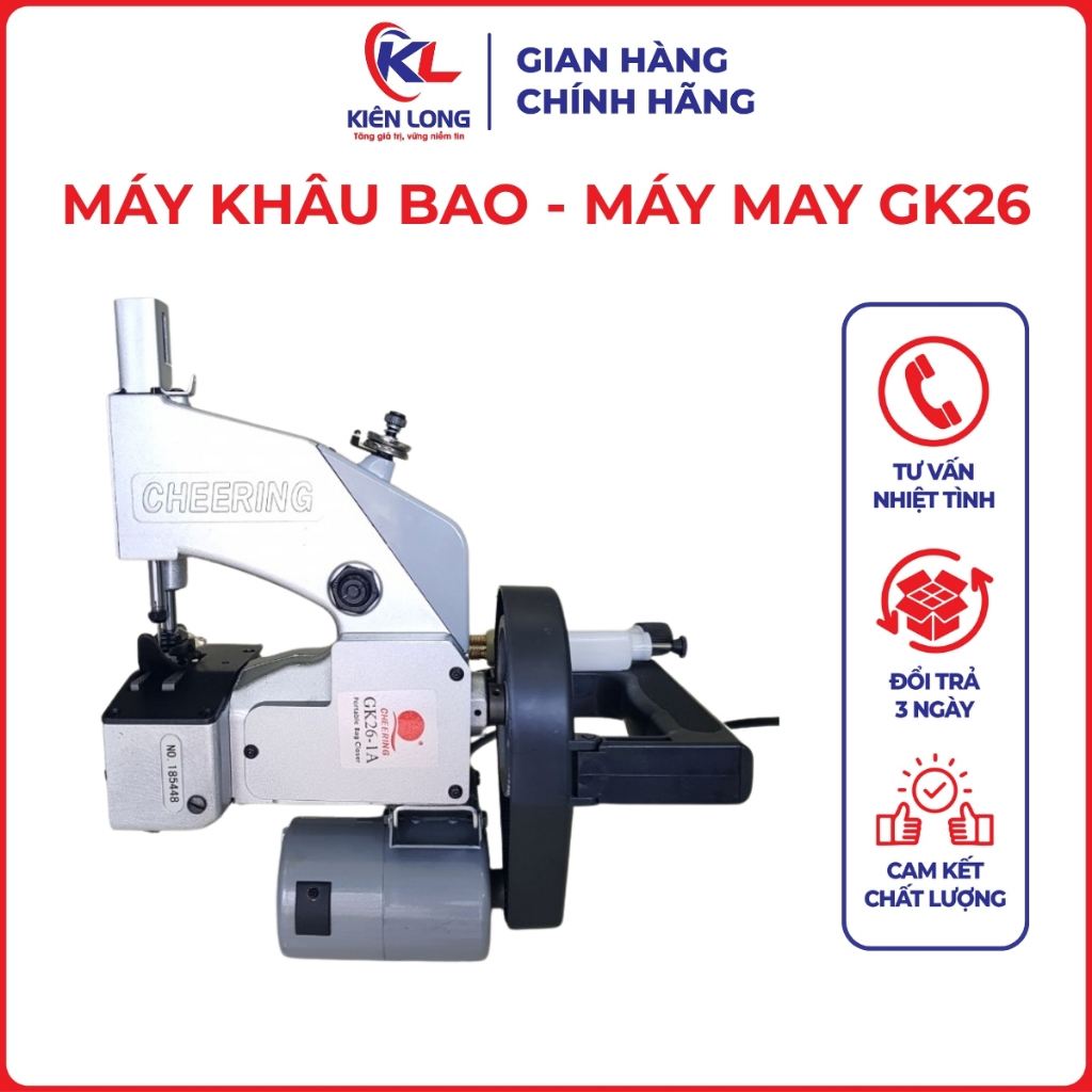 Máy Khâu Bao Cầm Tay Công Nghiệp GK26-1A – Khâu Bao Bì Các Loại, Động Cơ Kín