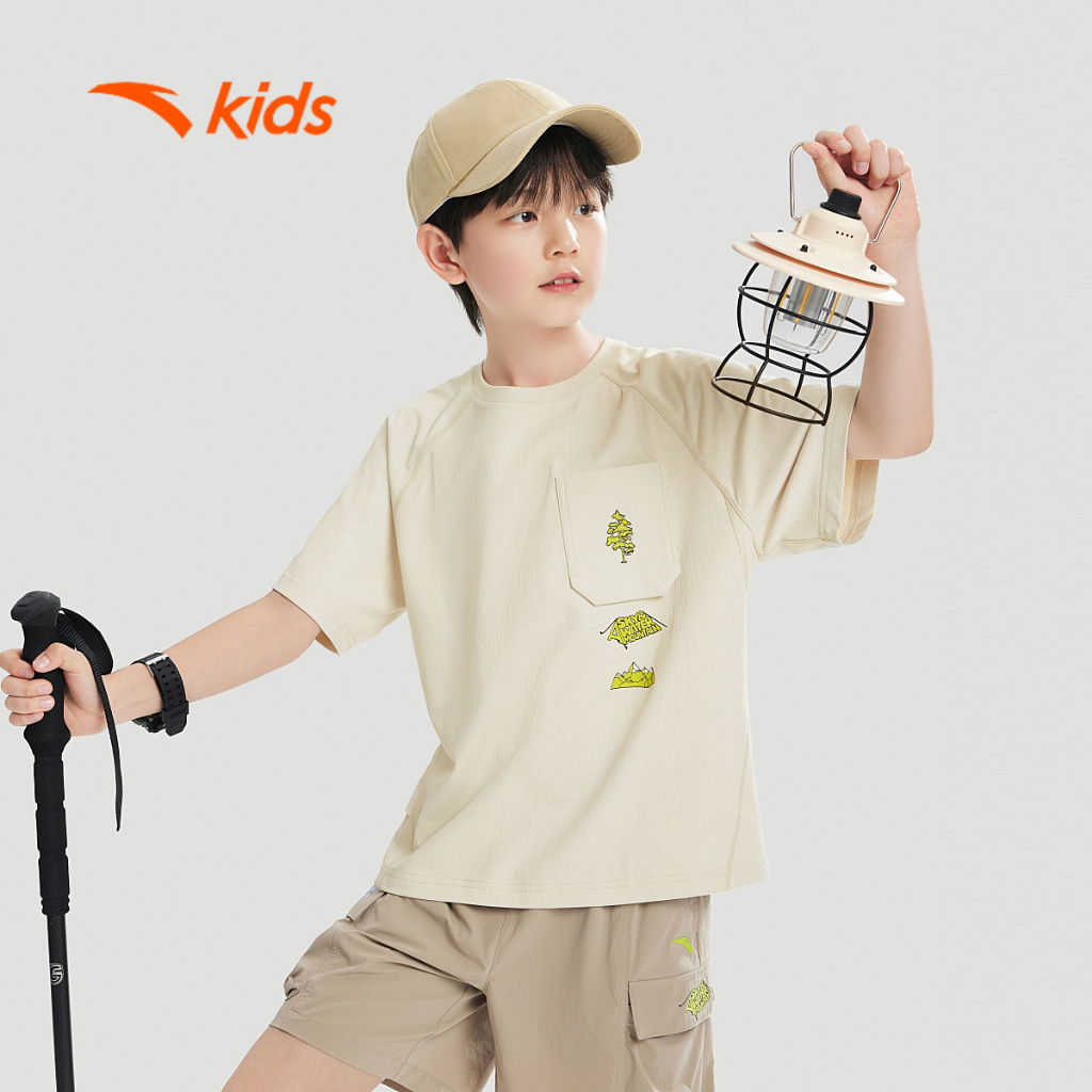 Áo Phông Ngắn Tay Thời Trang Bé trai Running Big Kids 7-14 Years T-Shirt T524C6108