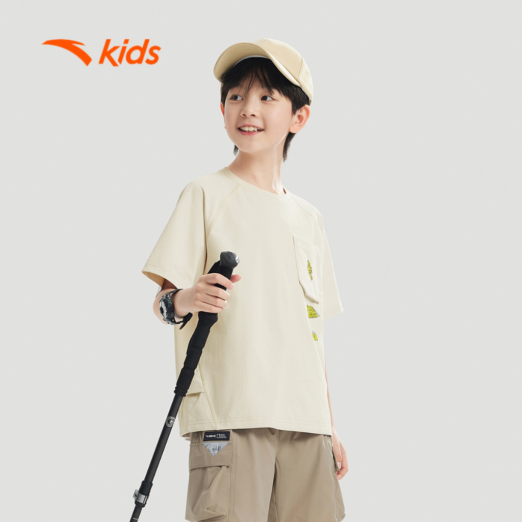 Áo Phông Ngắn Tay Thời Trang Bé trai Running Big Kids 7-14 Years T-Shirt T524C6108