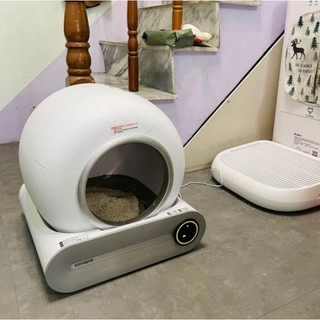 Máy dọn phân mèo tự động thông minh, công nghệ khử mùi ion