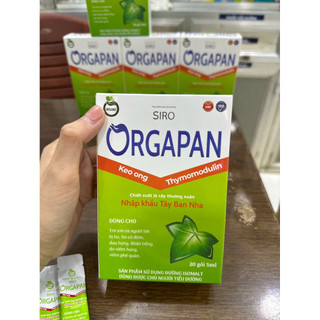 Siro hỗ trợ giảm ho, giảm đờm, giảm đau rát họng ORGAPAN hộp 20 gói