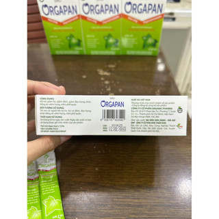 Siro hỗ trợ giảm ho, giảm đờm, giảm đau rát họng ORGAPAN hộp 20 gói