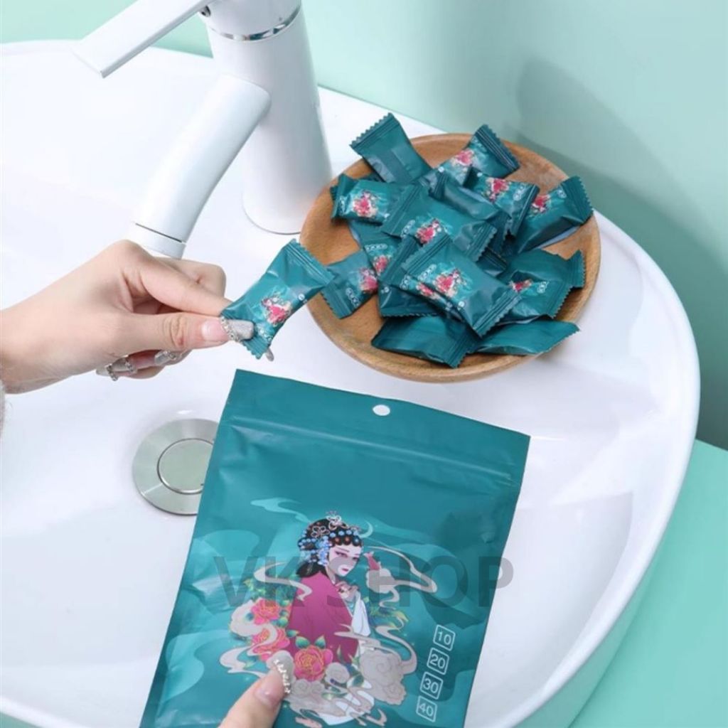 Túi 20 Viên Khăn Nén Mini Dùng 1 Lần – Khăn Viên Nén Du Lịch, Spa, Tiện Lợi Mang Theo