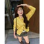 Áo khoác len cardigan muối tiêu cúc gỗ dáng lửng (Ảnh thật và video)