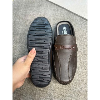 Giày sục nam giày lười nam giày nam không gót trung niên 3 màu đen nâu vàng bò đế khâu chắc chắn
