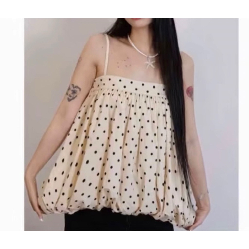 (KÈM BUỘC TÓC NGẪU NHIÊN) ÁO BÍ 2 DÂY DÁNG RỘNG DỄ THƯƠNG đi chơi, đi cf sống ảo, du lịch….Nữ
