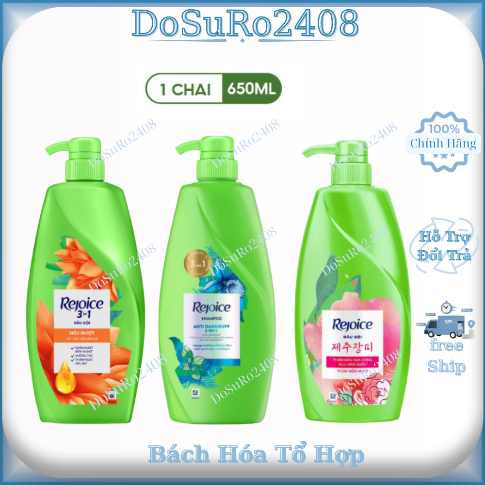 Dầu Gội Rejoice Siêu Mềm Mượt chai 650ml