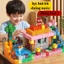 Combo 200 khối nam châm natra lắp ghép cụm nam châm khối xây dựng cho bé Happykids