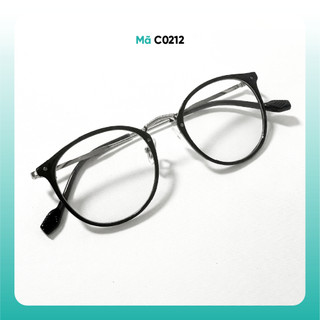 Gọng kính cận dáng tròn siêu nhẹ trẻ trung thời trang nữ nhiều màu sắc KAO Plus C0212