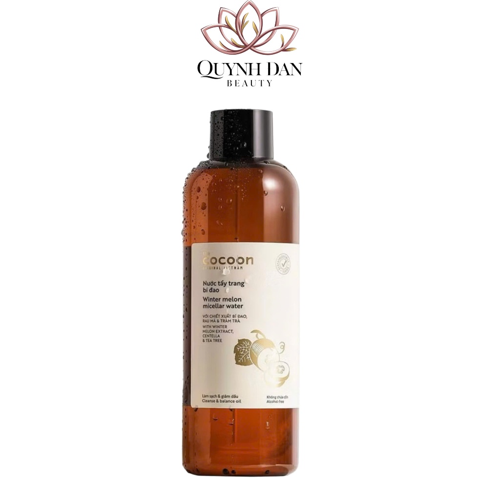 Nước tẩy trang bí đao / tẩy trang sen Cocoon tẩy sạch makeup & giảm dầu 500ml