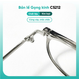 Kính cận gọng tròn thời trang nữ chất liệu nhựa nhiều màu sắc KAO Plus C5212