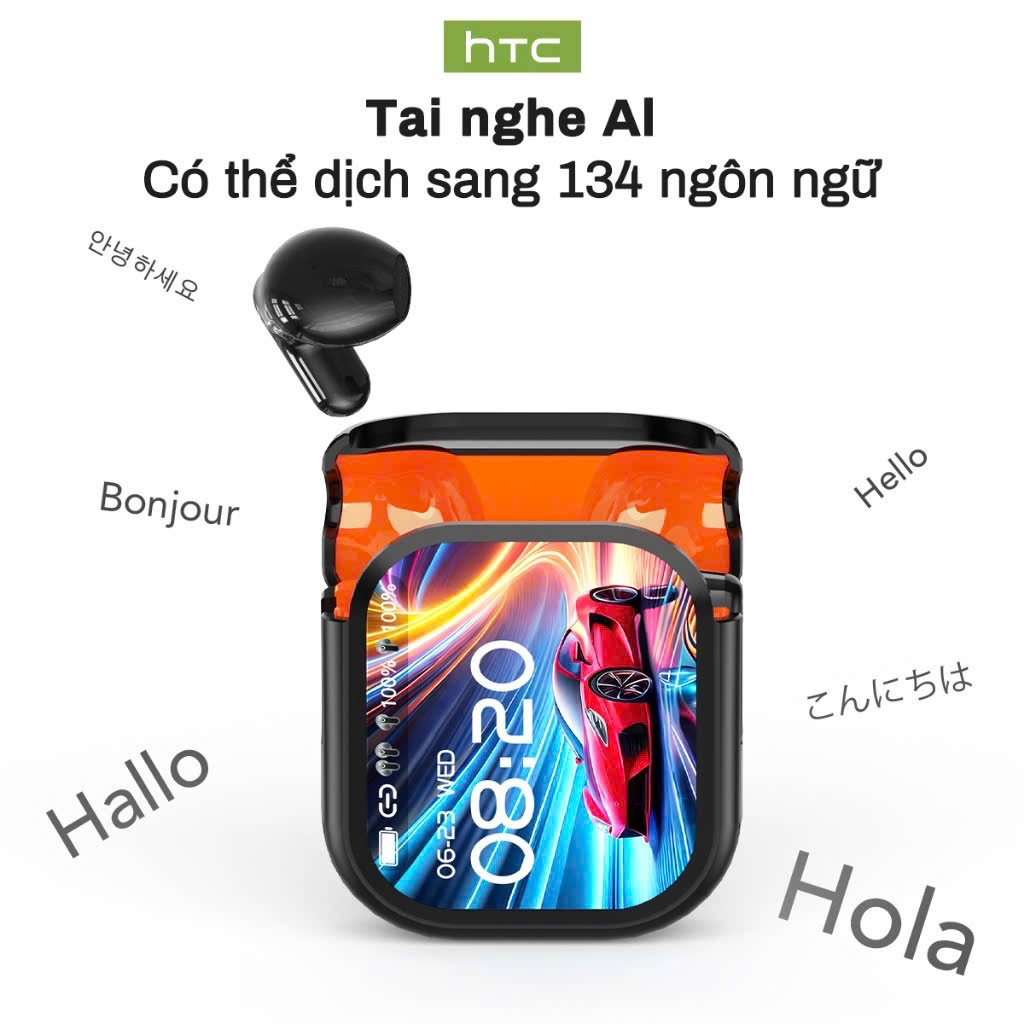 [ HỎA TỐC HCM ] Tai Nghe True Wireless Phiên dịch 134 ngôn ngữ HTC NE20 - HTC NE 20 | Có màn hình LED Tiếng Việt | BigBuy360 - bigbuy360.vn