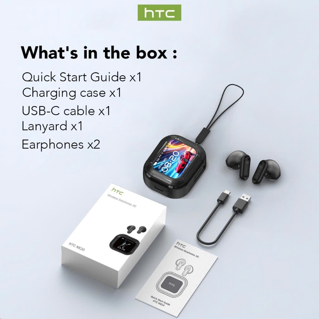 [ HỎA TỐC HCM ] Tai Nghe True Wireless Phiên dịch 134 ngôn ngữ HTC NE20 - HTC NE 20 | Có màn hình LED Tiếng Việt | BigBuy360 - bigbuy360.vn