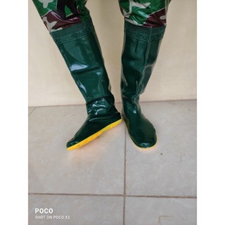 Ủng quần lội nước Hoa San đế cứng chống trượt size 35-43, ủng lao động, ủng đi mưa