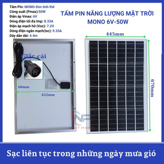 Ảnh 2 – Tấm pin năng lượng mặt trời NHẬT PHONG SOLAR chất liệu Mono đơn tinh thể công suất 6V/20W,25W,30W,35W,50W