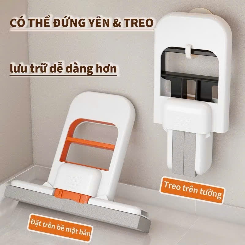 {HÀNG HOT}Cây Lau Bàn Bếp Tự Vắt Thông Minh Mini, Bọt Biển Siêu Thấm Hút Đa Năng, Gập Gọn AMIZIN