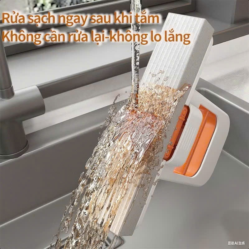 {HÀNG HOT}Cây Lau Bàn Bếp Tự Vắt Thông Minh Mini, Bọt Biển Siêu Thấm Hút Đa Năng, Gập Gọn AMIZIN