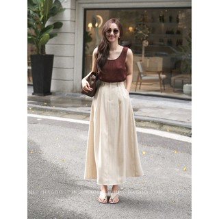 Áo ba lỗ lụa nữ tank top HAGOO kiểu dáng basic sang trọng phù hơp đi chơi đi làm [A8003]