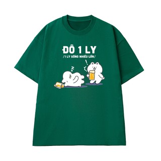 Áo Thun Nhậu Hài Hước Đô 1 Ly Chất Vải Cotton 100 Thoáng Mát Cao Cấp Form Rộng NGỐ TEE