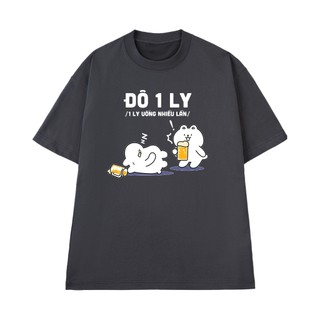 Áo Thun Nhậu Hài Hước Đô 1 Ly Chất Vải Cotton 100 Thoáng Mát Cao Cấp Form Rộng NGỐ TEE