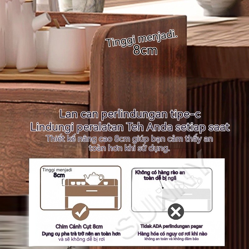 SUNNY Tủ Đựng Xe đẩy trà Đồ Uống Di Động Có Bánh Xe Xe Đẩy Đa Năng Phòng Khách Văn Phòng