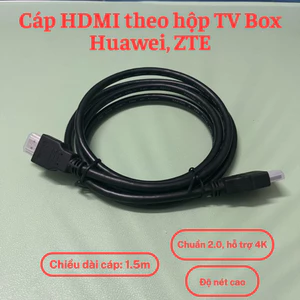 Cáp HDMI theo hộp TV Box hỗ trợ 4K