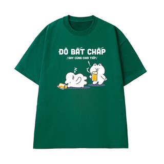 Áo Thun Gấu Nhậu Hài Hước Đô Bất Chấp Chất Vải Cotton 100 Cao Cấp Mềm Mịn NGỐ TEE