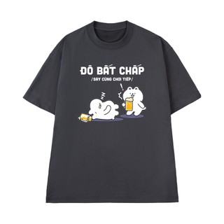 Áo Thun Gấu Nhậu Hài Hước Đô Bất Chấp Chất Vải Cotton 100 Cao Cấp Mềm Mịn NGỐ TEE