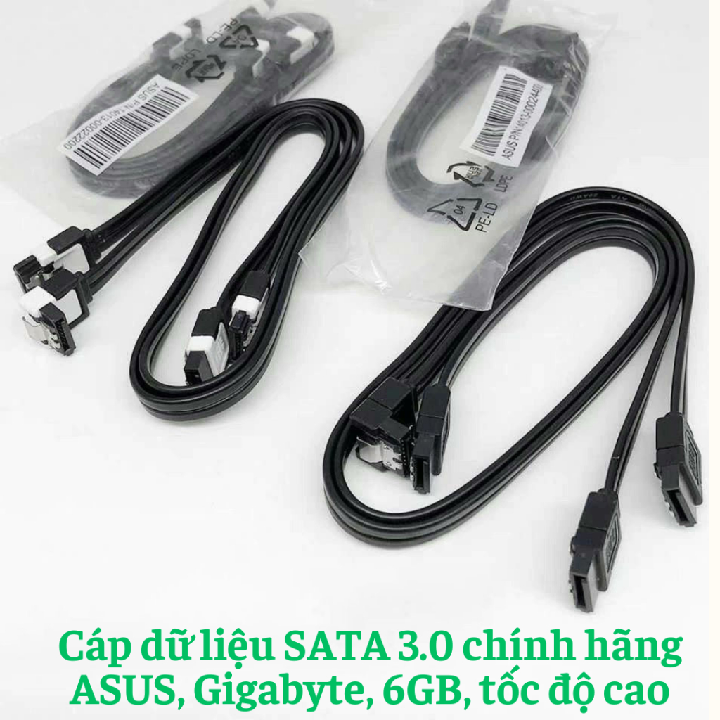 Cáp dữ liệu SATA 3.0 chính hãng ASUS và Gigabyte, 6GB, truyền dữ liệu tốc độ cao