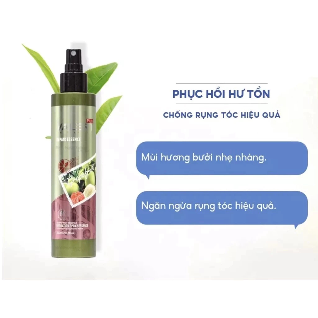 Xịt dưỡng tóc tinh dầu bưởi valert grapefruit 220ml ngừa rụng tóc kích mọc tóc hiệu quả