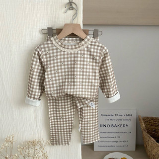 Bộ dài tay cho bé trai bé gái hoạ tiết cute tone màu hàn dễ thương