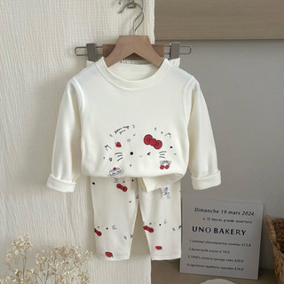 Bộ dài tay cho bé trai bé gái hoạ tiết cute tone màu hàn dễ thương