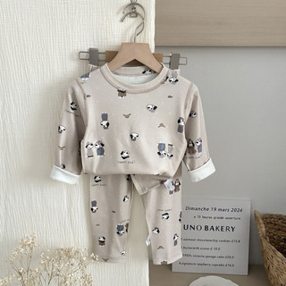 Bộ dài tay cho bé trai bé gái hoạ tiết cute tone màu hàn dễ thương