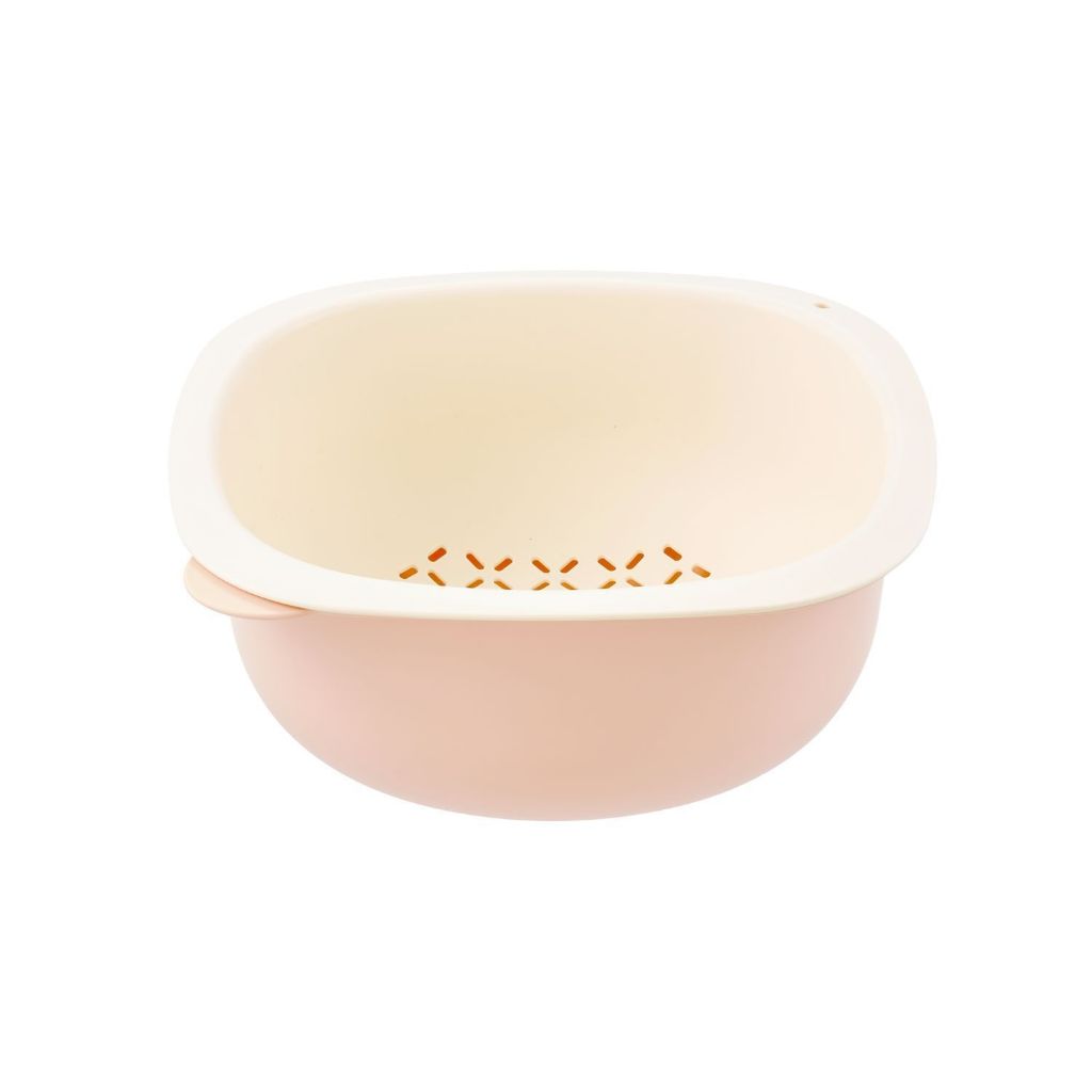COMBO 2 BỘ THAU RỔ YOKO NEST 25cm+ 28cm, rửa rau củ, trộn salad- lỗ thoát nước tiện lợi, lỗ treo tiết kiệm ko gian