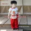 Bộ Đồ Trung Thu, Bộ chú CUỘI hình Lân – Họa Tiết Lân Đáng Yêu, Chất Lụa mềm mại xinh xắn