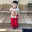 Bộ Đồ Trung Thu, Bộ chú CUỘI hình Lân – Họa Tiết Lân Đáng Yêu, Chất Lụa mềm mại xinh xắn