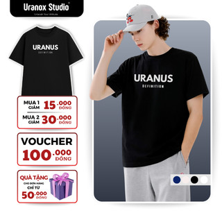 Áo phông nam nữ 250GSM URANUS DEFINTION local brand unisex, form rộng,chất cotton cao cấp 100% M01