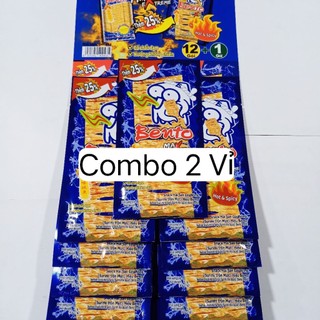 [Combo 1-2-3-5] Vỉ Mực Bento Thái Lan (14 Gói/Vỉ) - Đủ 3 Vị Xanh, Cam, Đỏ - Snack Mực Cay Thơm Ngon