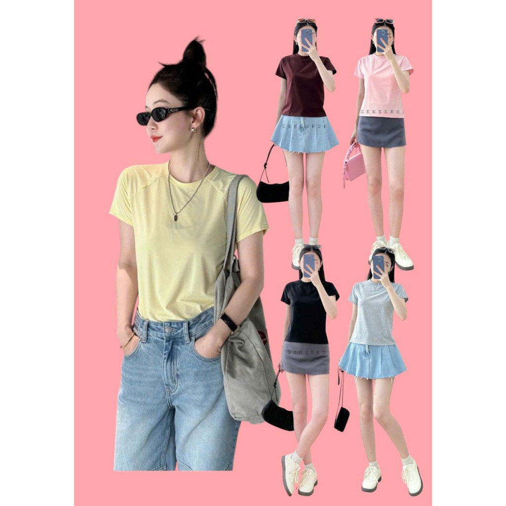 ÁO THUN BABY TEE RAGLAN FULL MÀU DỄ PHỐI ĐỒ TRẺ TRUNG 2026