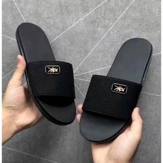 Dép Nam LUXURY_ Quai Ngang Họa Tiết CaRo Vuông Cao Cấp, Đế Cao Su 2 Lớp Chống Trơn Trượt Cực Bền. Size 37-43.