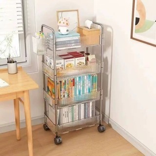 Kệ Đựng Đồ Trong Suốt Có Bánh Xe 2/3/4 Tầng – Giá Đa Năng Nhà Bếp, Phòng Tắm