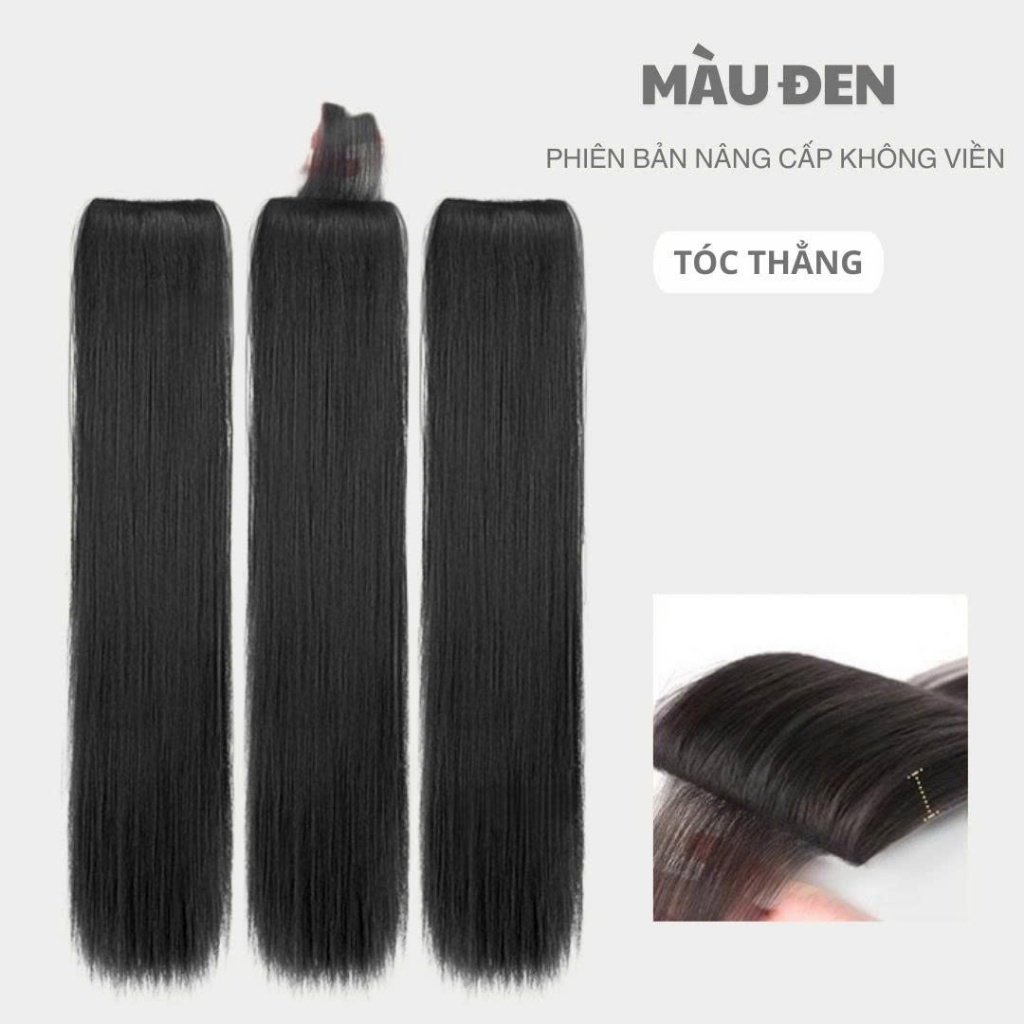 Kẹp 3 Mảnh Tóc Giả Kẹp Không Viền – Phiên Bản Siêu Nâng Cấp Mới Nhất