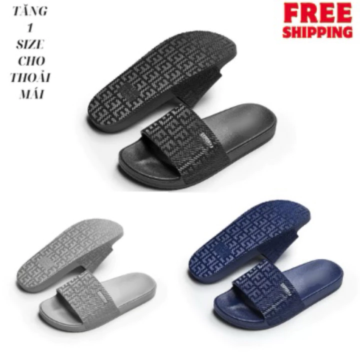 [ Tăng 1 size ] Dép Nam Nữ mã 1185 Quai Ngang Dép Đúc Siêu Bền Nhựa Dẻo Êm Chân Đế Chống Trượt