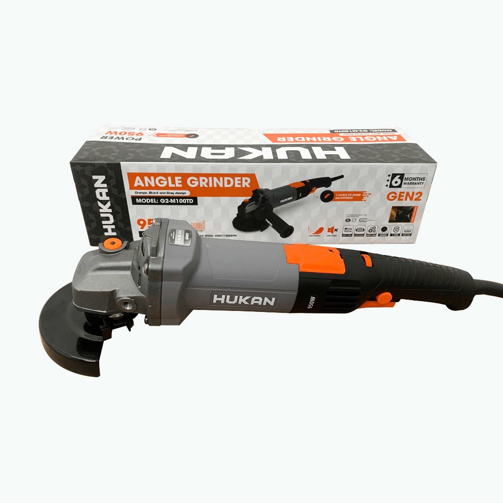 [Tặng 10 đá] Máy mài điện, cắt sắt cầm tay HUKAN G2-M100TD, Công suất 950w, 7 Cấp tốc độ chỉnh tốc