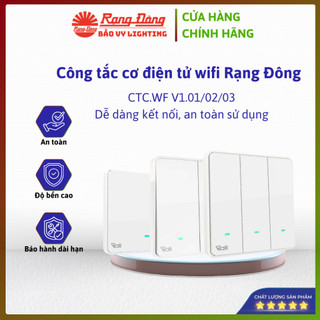 Công tắc thông minh điều khiển từ xa qua wifi công tắc rạng đông điều khiển qua wifi