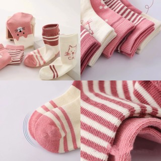Set 5 Đôi Vớ Cotton Tất Sơ Sinh Cho Cả Bé Trai Và Bé Gái Nhiều Họa Tiết Từ 0-3 tuổi ss11 ss7