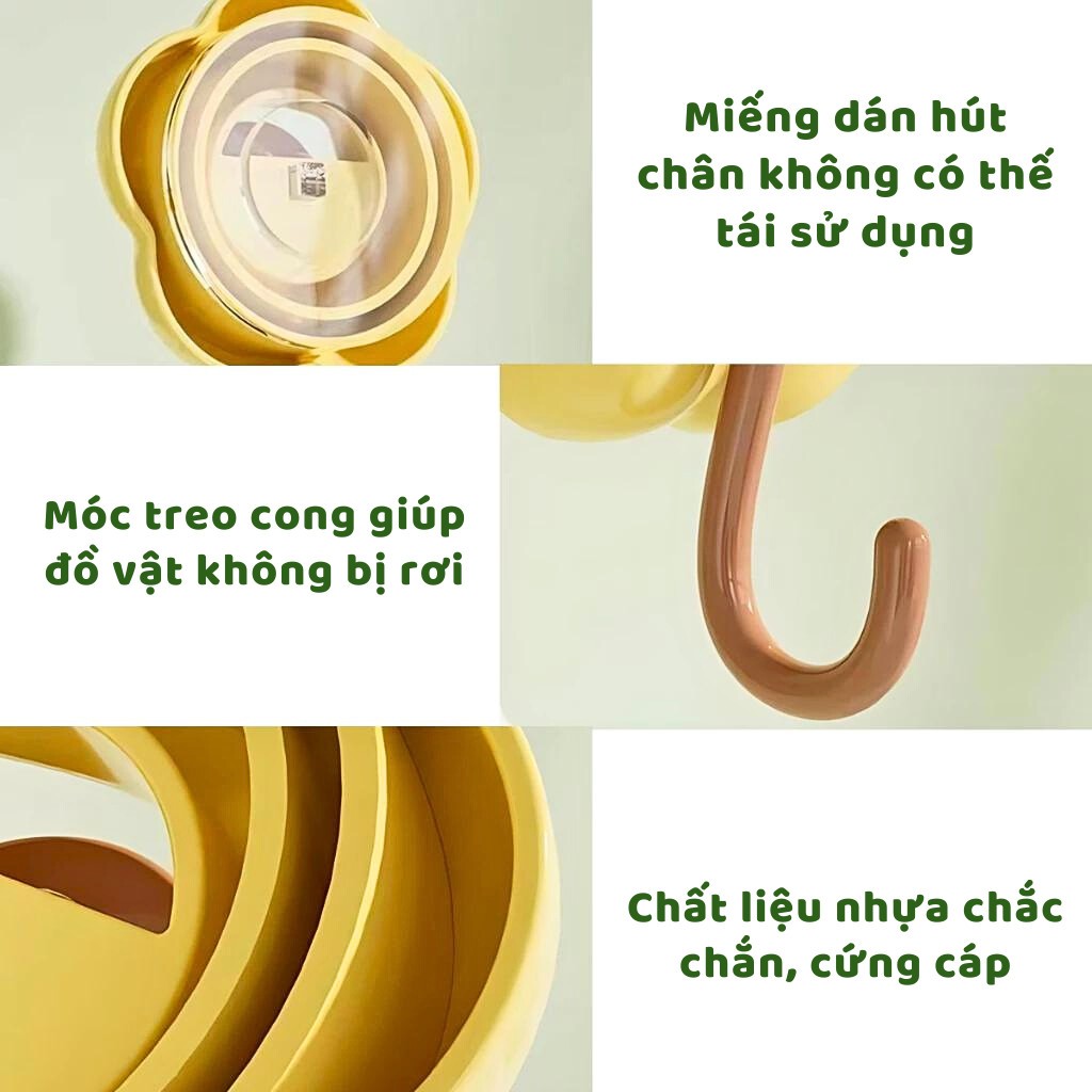 Móc Treo Đồ Dán Tường Dính Chắc Chắn, Móc Dán Tường Chịu Lực Treo Quần Áo, Chìa Khóa