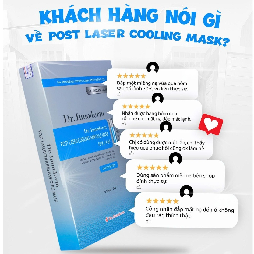 [Dr.Innoderm]_Mặt nạ dưỡng da_Post Laser Cooling Mask_Sản phẩm chính hãng_Xuất VAT 100%