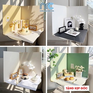 Phông chụp ảnh sản phẩm, background chụp ảnh 2 mặt không thấm nước - Đa dạng màu sắc (Tặng kèm góc nối)